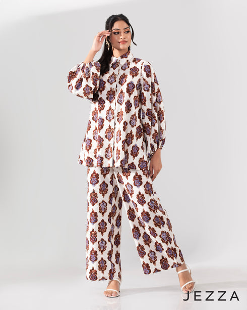 Everyday Polished: Polycotton Top & Pant Set 67511 & 6752