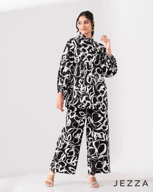 Everyday Polished: Polycotton Top & Pant Set 65841 & 6582