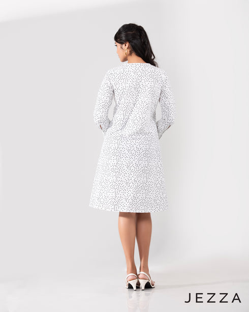 Daylight Versatility: Printed Polycotton Dress 66451