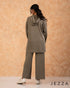 Textured Comfort: Crinkle Hoodie and Pant Set 67691 & 6770