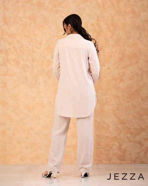 Chic Harmony: Bow-Tie Top and Pant Set 67981 & 6797