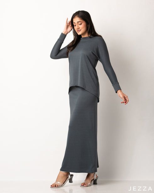 Cotton Knit Top & Skirt Set 56672/56682