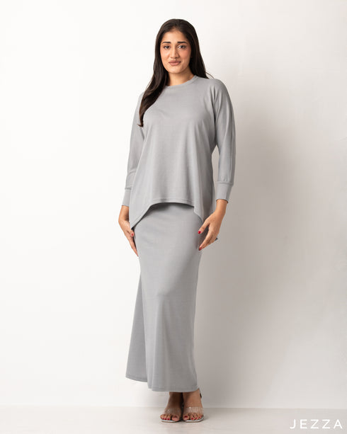 Cotton Knit Top & Skirt Set 56673/56683