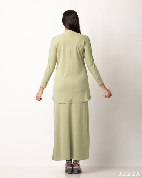 Cotton Knit Top & Skirt Set 56674/56684