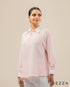 Classic Ease: Half-Placket Shirt Blouse 64951