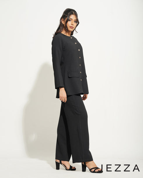 Textured Black Co-Ord 66361