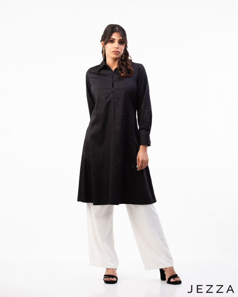 Classic Charm: Poly-Cotton Knee-Length Top 66712