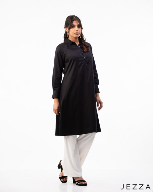 Classic Charm: Poly-Cotton Knee-Length Top 66712