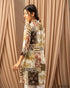 Artful Grace: Relaxed Cotton Top in Mughal Tapestry Motifs 76931