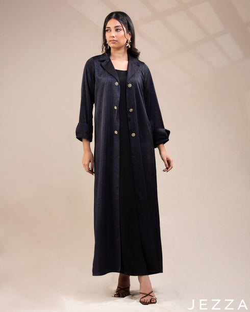 Timeless Flow: Twill-Satin Ankle Dress 76312