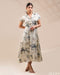 Artful Flow: The Essential Tie-Dye Satin Midi Dress 76821