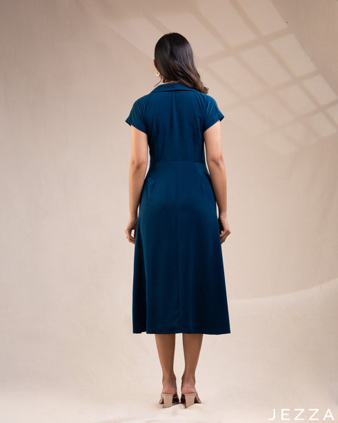 Timeless Poise: The Signature Satin Midi Dress 70571