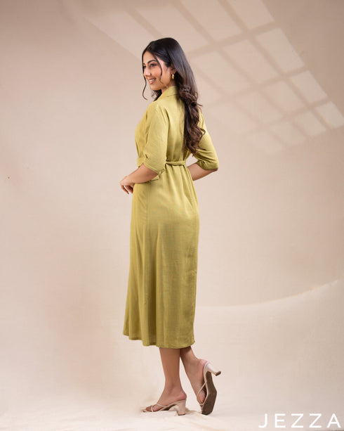 Sunlit Calm: The Essential Linen Midi Dress 72382