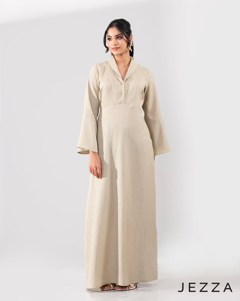 Textured Grace: Popcorn Polyester Dress 65151