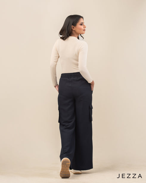 Urban Ease: Elasticated Cargo Pant 72361