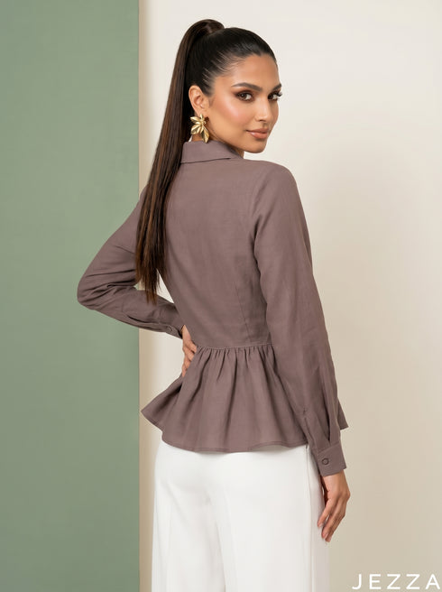 Desert Stone: Fossil Slub Polycotton Hip Top 82283