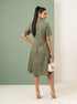Verdant Daily: Fern Slub Polycotton NM Dress 82892