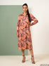 Abstract Flow: Watercolor Jacquard Knee Top 82741