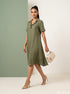 Verdant Daily: Fern Slub Polycotton NM Dress 82892
