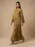 Woven Geometry: Long Sleeve A-Line Dress 83301
