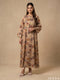 Woven Bloom: Mandarin Collar Dress 83281