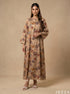 Woven Bloom: Mandarin Collar Dress 83281
