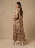 Woven Bloom: Mandarin Collar Dress 83281