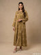 Woven Geometry: Long Sleeve A-Line Dress 83301