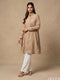 Desert Sand: Mandarin Collar Knee Top 77671
