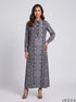 Serpent Elegance: Snake Print A-Line Dress 90461