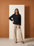 Noir Fit: Black Poly Cotton Hip Top 88222