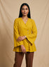 Golden Vibe: Cotton Below Hip Top 90082