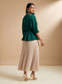 Cream Flow: Polyester Ankle Skirt 88051