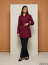 Cherry Poise: Poly Cotton Below Hip Top 84932