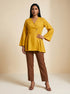 Golden Vibe: Cotton Below Hip Top 90082