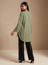 Basil Breeze: Cotton Knee-Length Top 88343