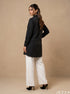 Black Texture: Crushed Polyester Shirt Top 82431
