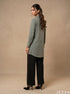 Muted Allure: Smoke Green Crushed Top 82433