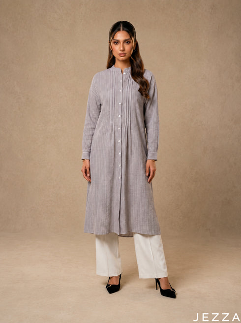 Classic Ease: Hickory Stripe Midi Top 81771