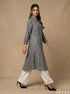 Contemporary Lines: Windowpane Check Longline Top 87041