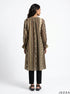 Linear Flow: Mandarin Collar Knee Top 83881