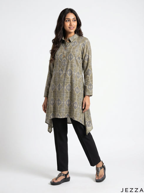 Motif Form: Cotton Long Sleeve Top 83091