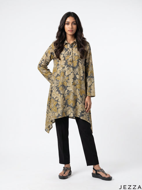 Floral Breeze: Above Knee Cotton Top 78071