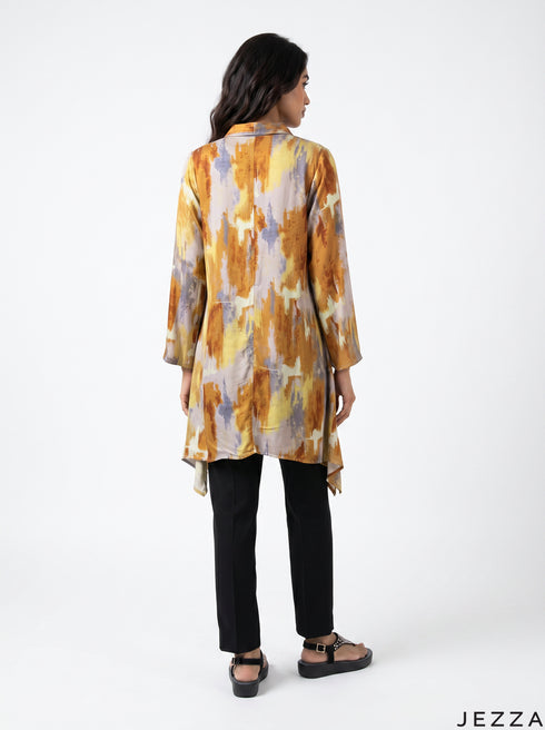 Abstract Ease: Collared Above Knee Top 83081