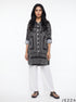 Mono Grid: Linear Print Shirt Top 81231