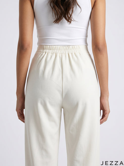 Off White: Polycotton Relaxed Fit Pants 76401