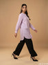 Soft Aura: Light Purple Cotton Top 75932