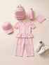 Pink Broderie Twinset 90801