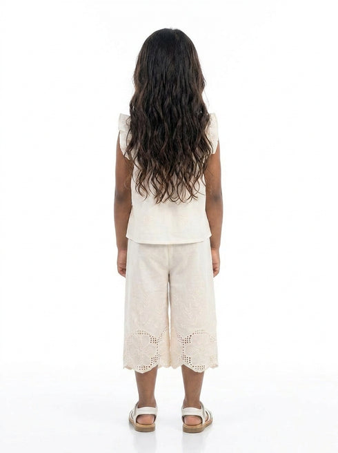 Off-White Embroidered Twinset 91061