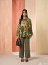 Canvas Drift: Abstract Crepe Satin Top 87611